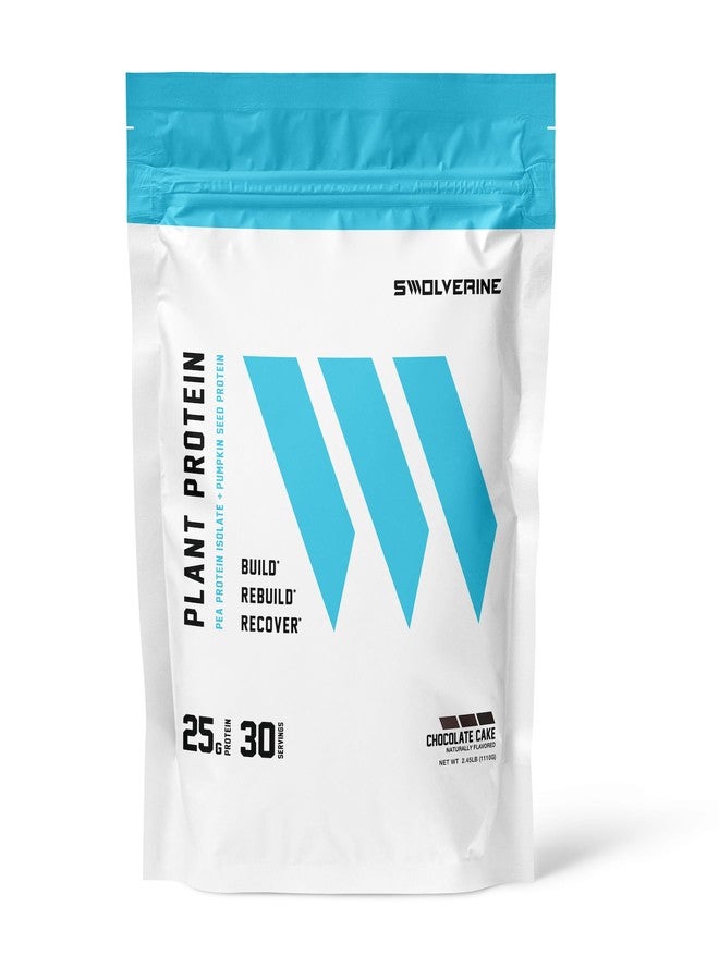 Swolverine Plant Protein | 100% Vegan, Plant-Based Protein Powder, Pea Protein Isolate, Pumpkin Seed Protein, 22G Protein, 30 Servings Chocolate Cake Flavor (Chocolate Cake) - Image 1